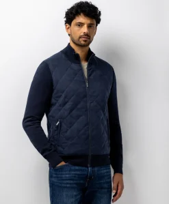 Heren vest blauw