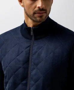 Heren vest blauw