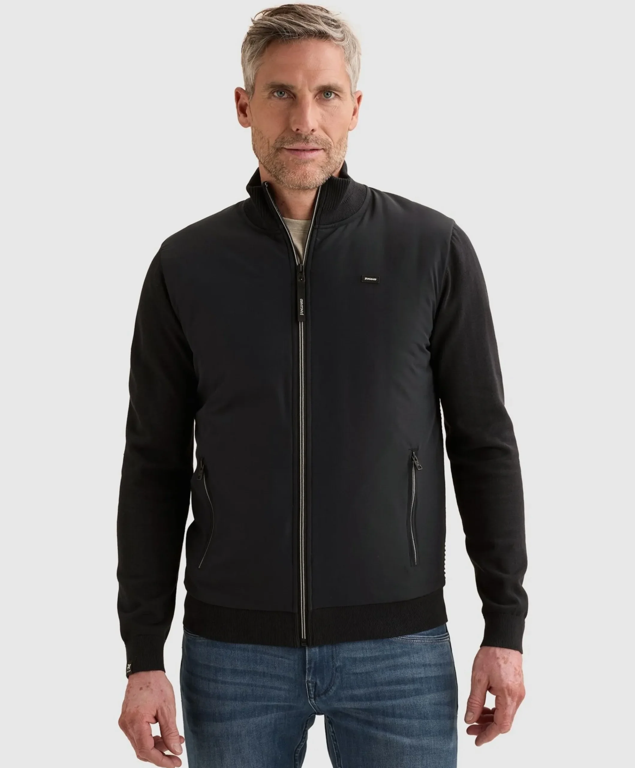 Heren vest blauw