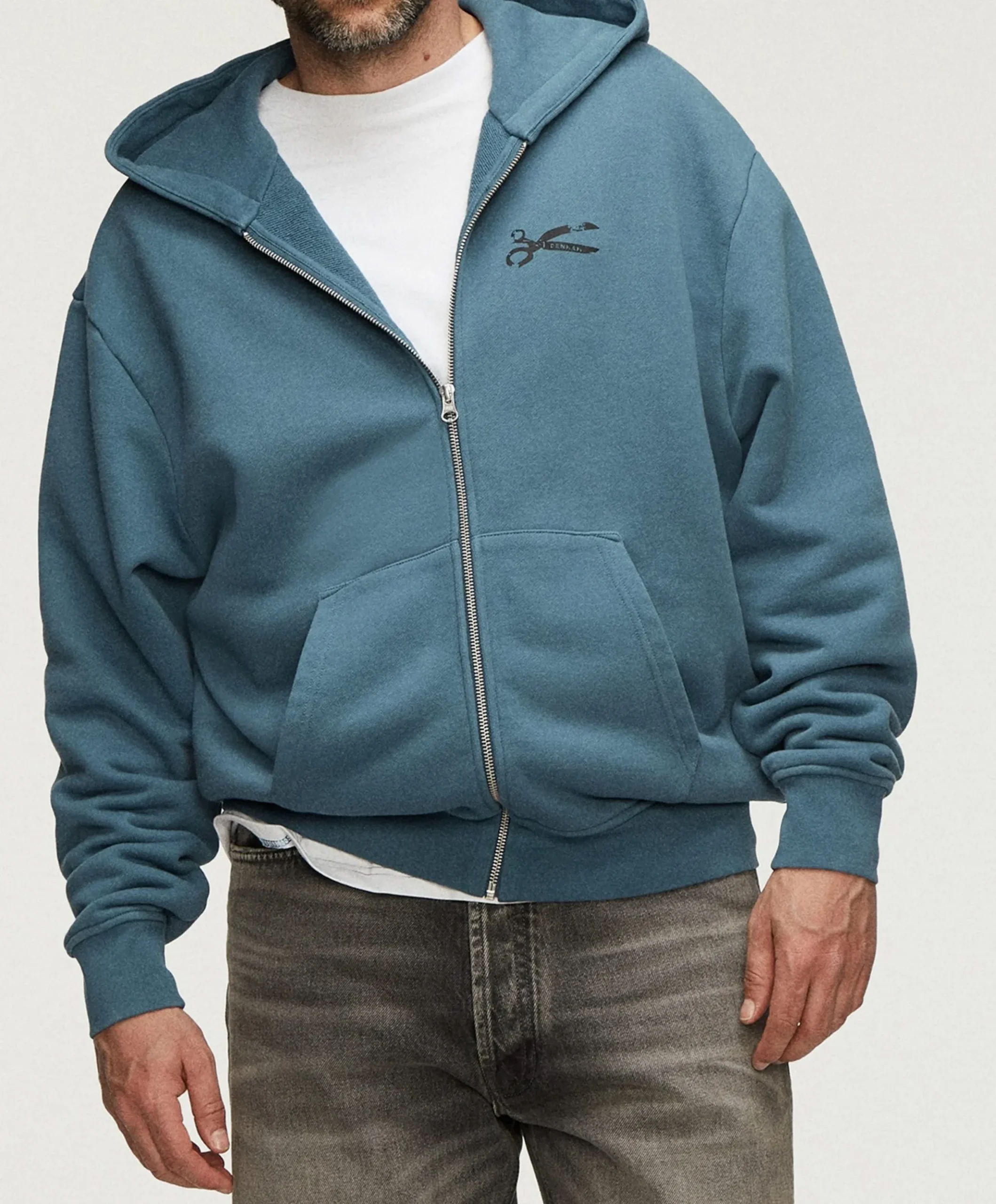 Heren vest blauw