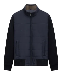 Heren vest blauw