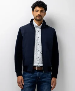 Heren vest blauw