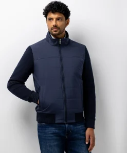 Heren vest blauw