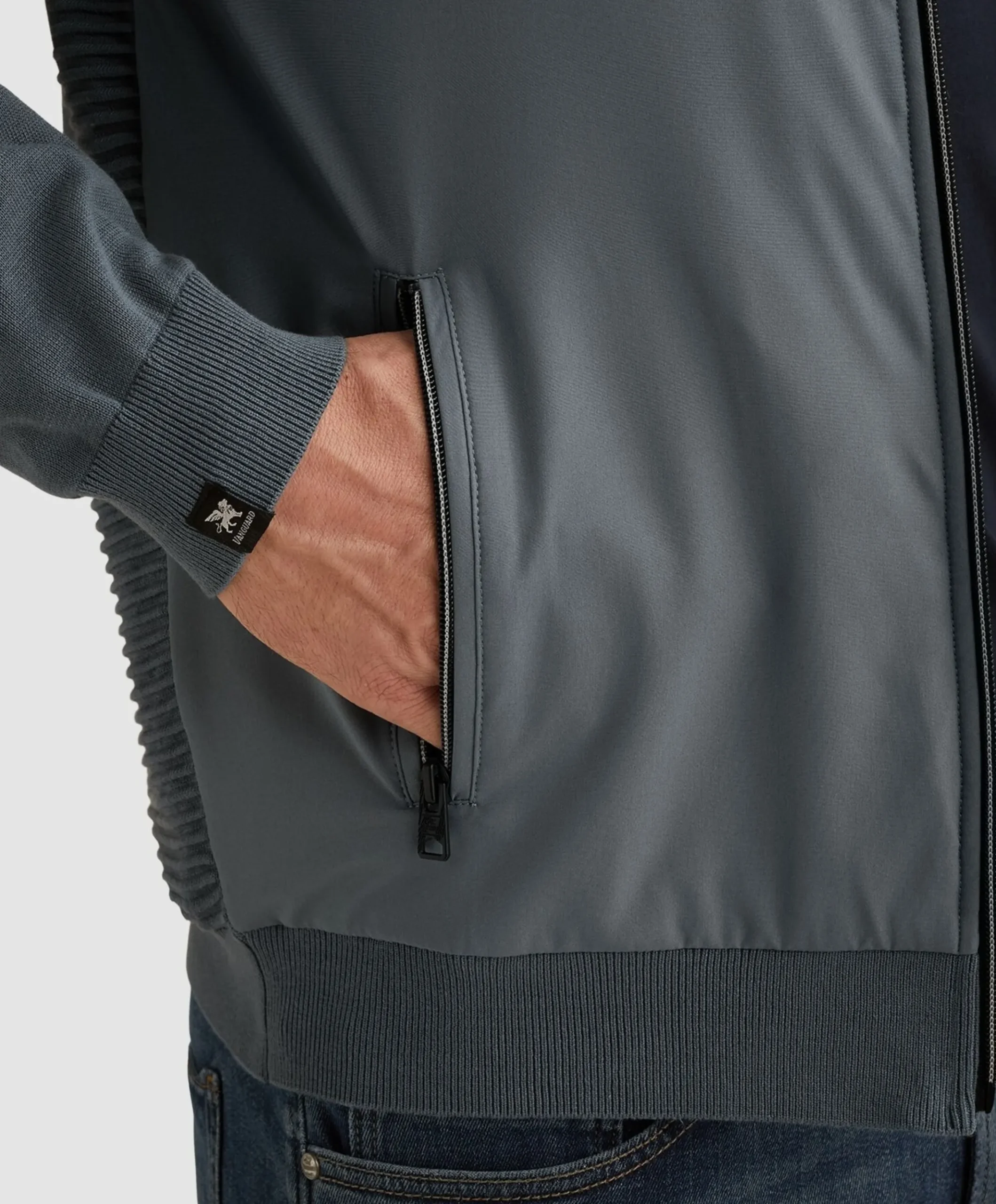 Heren vest blauw