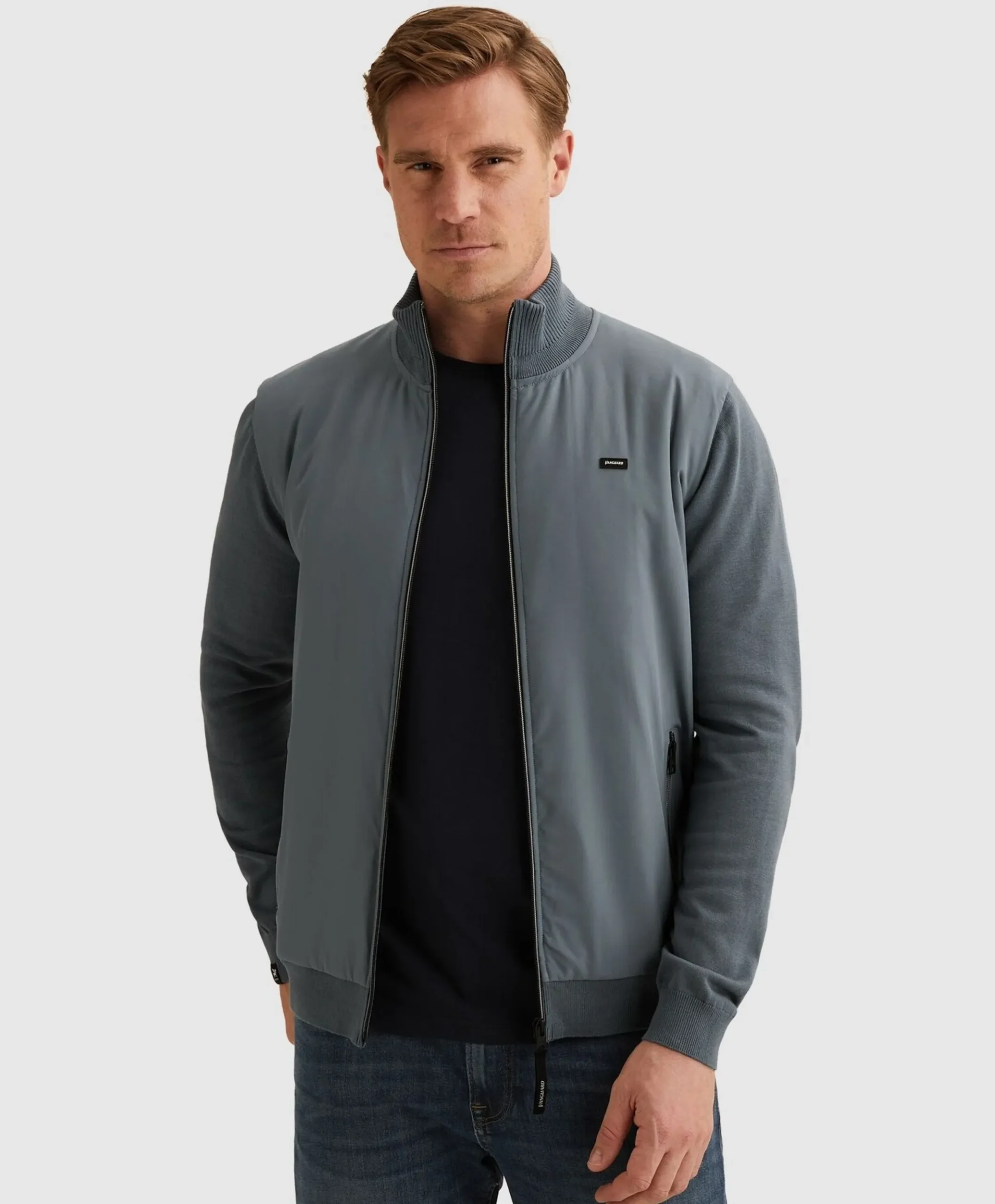 Heren vest blauw