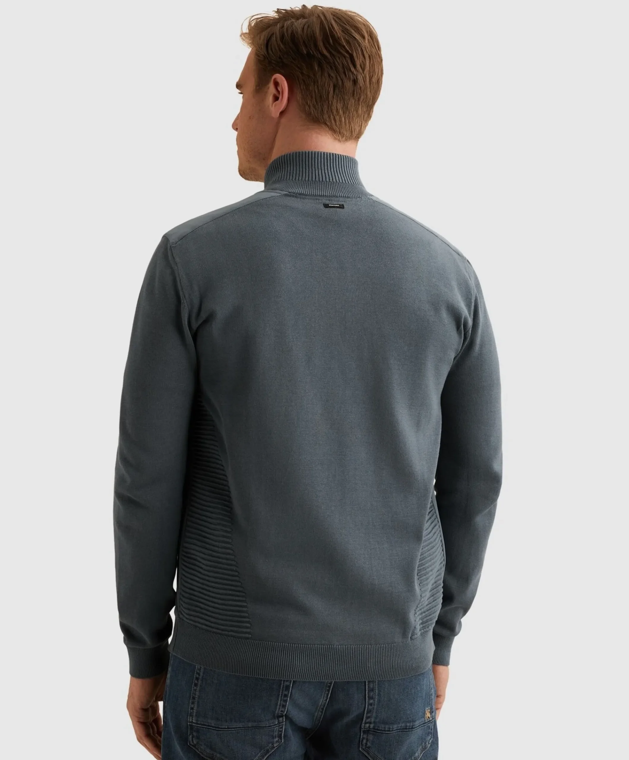 Heren vest blauw