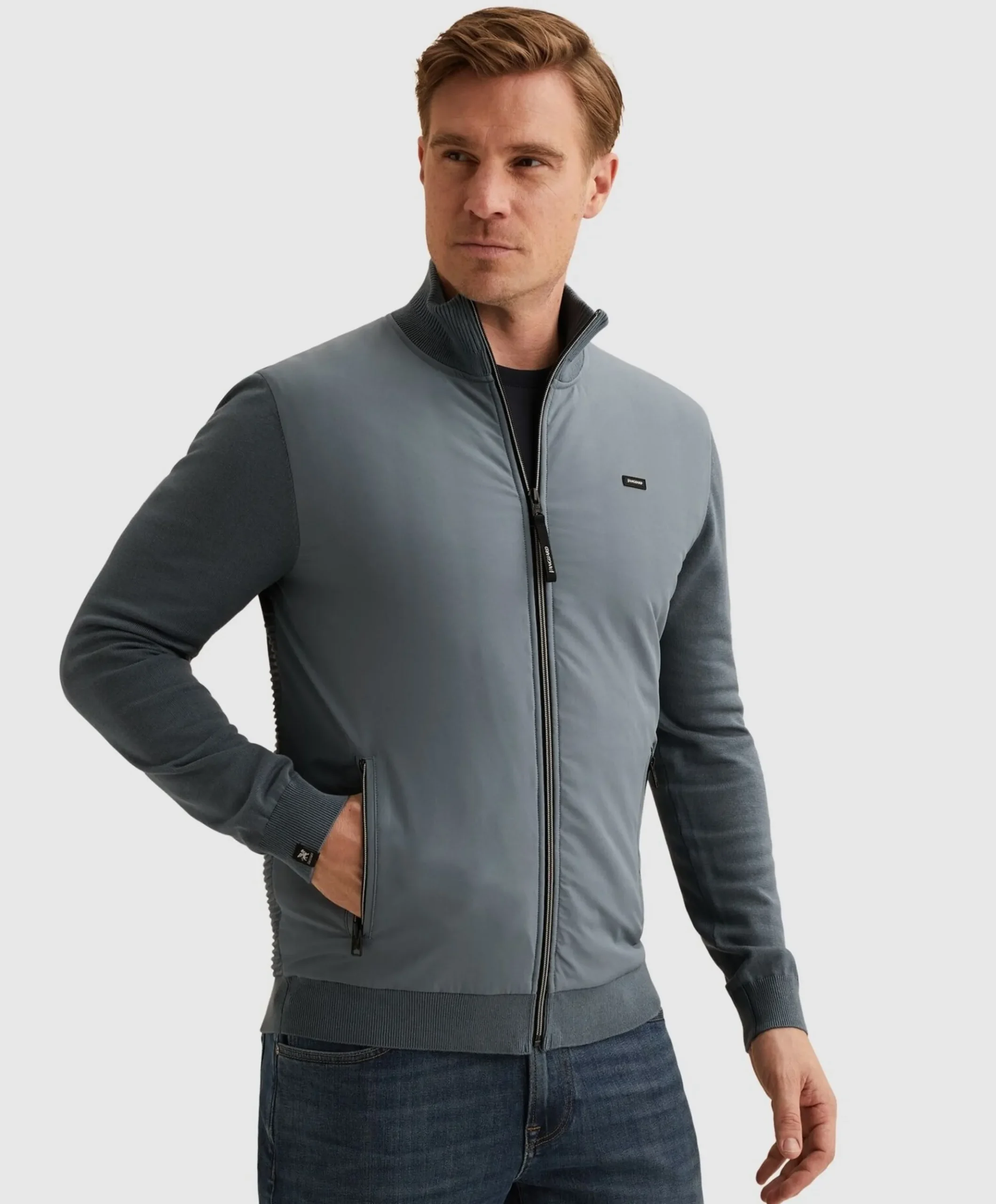 Heren vest blauw