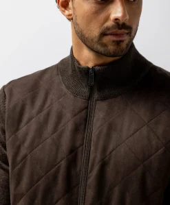 Heren vest bruin