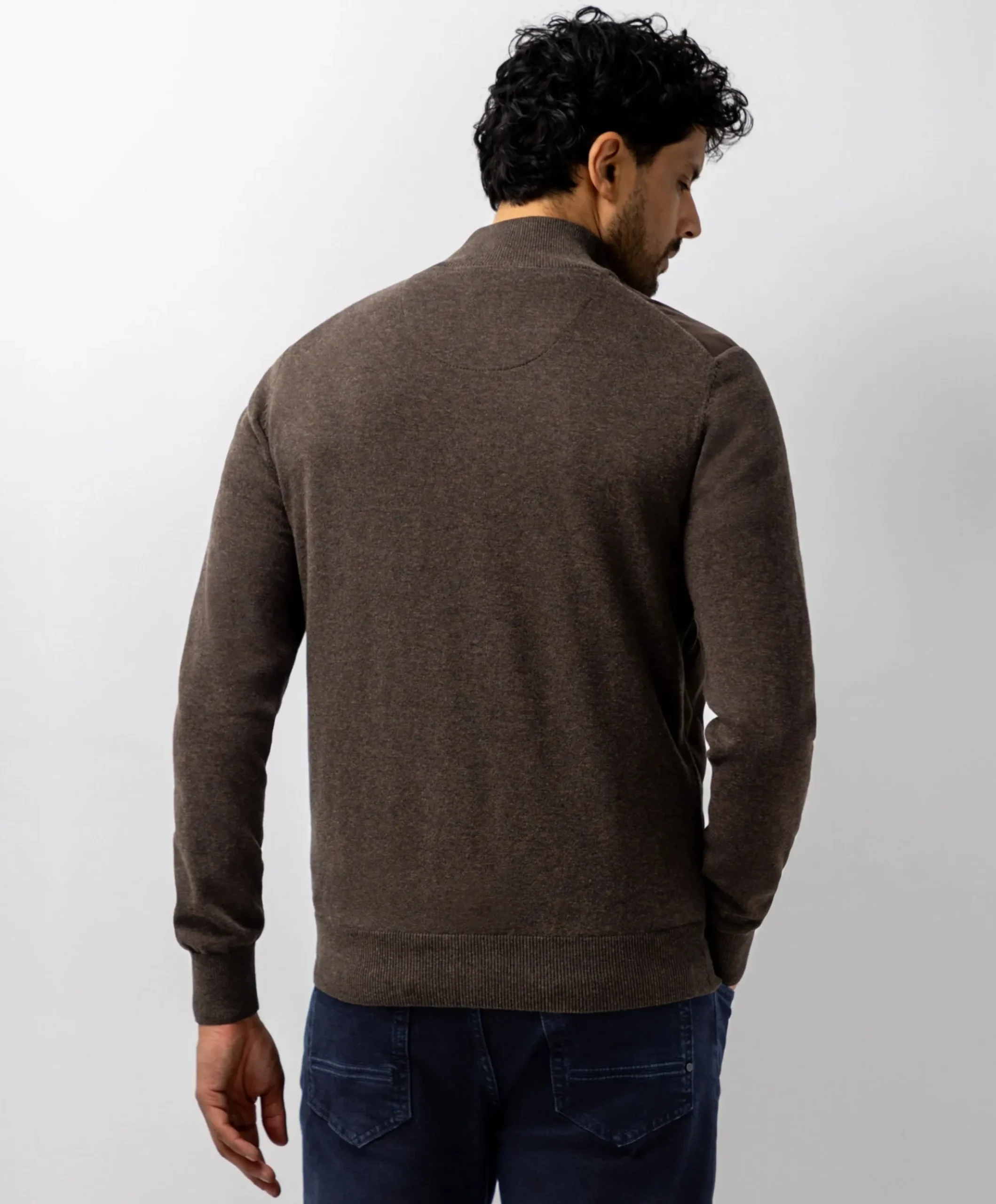 Heren vest bruin