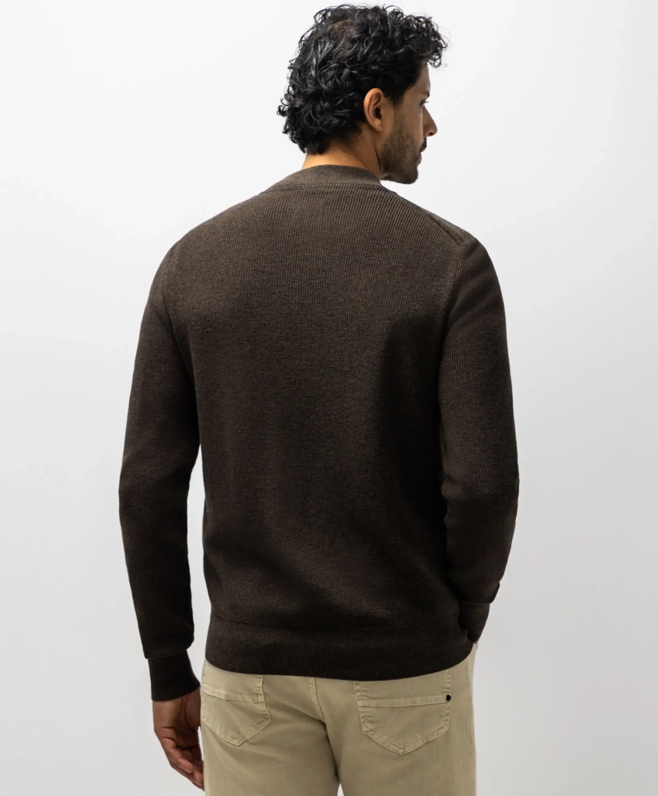 Heren vest bruin