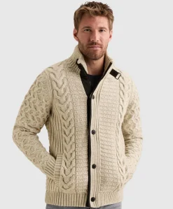 Heren vest ecru