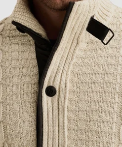 Heren vest ecru