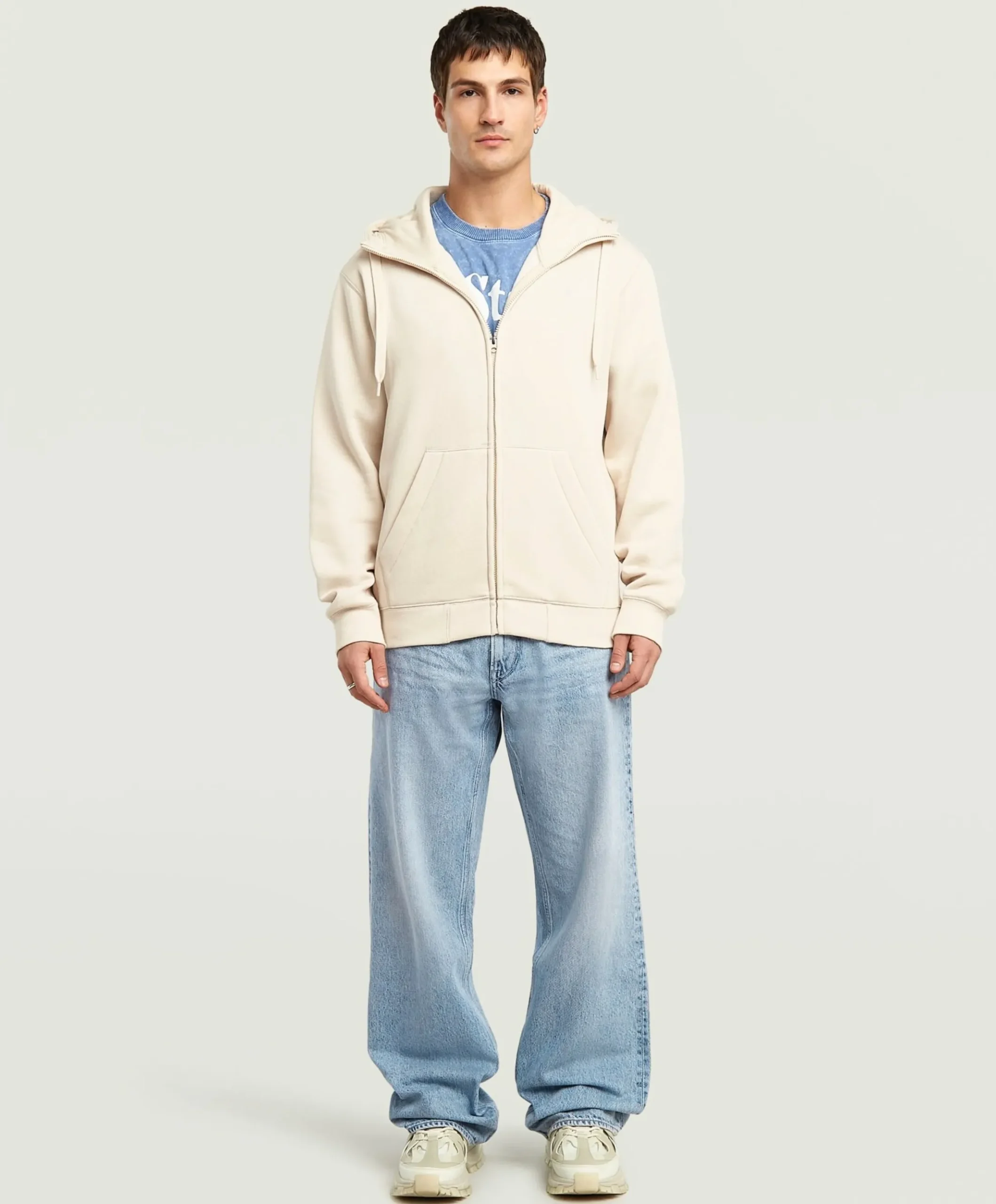 Heren vest ecru