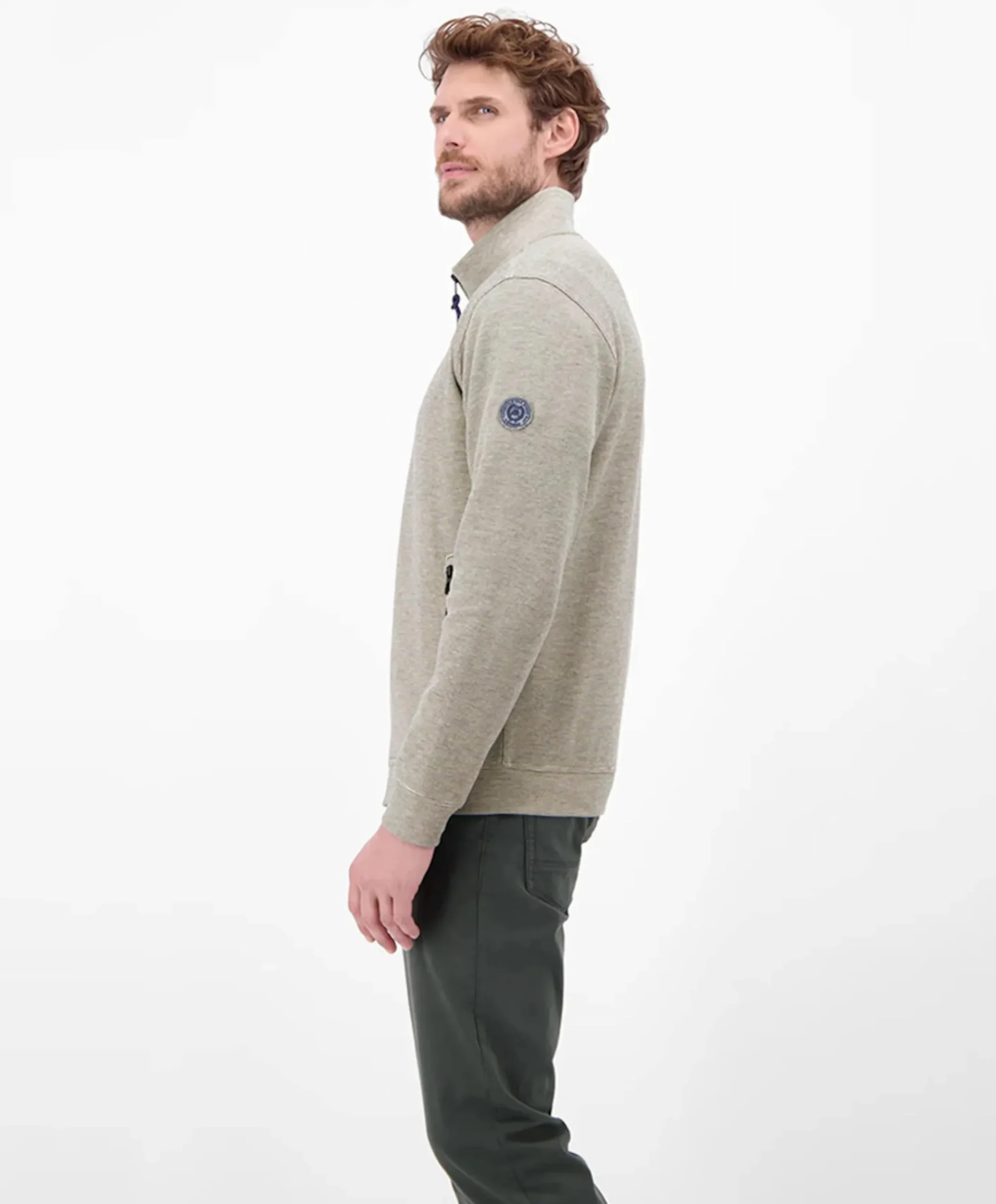 Heren vest ecru