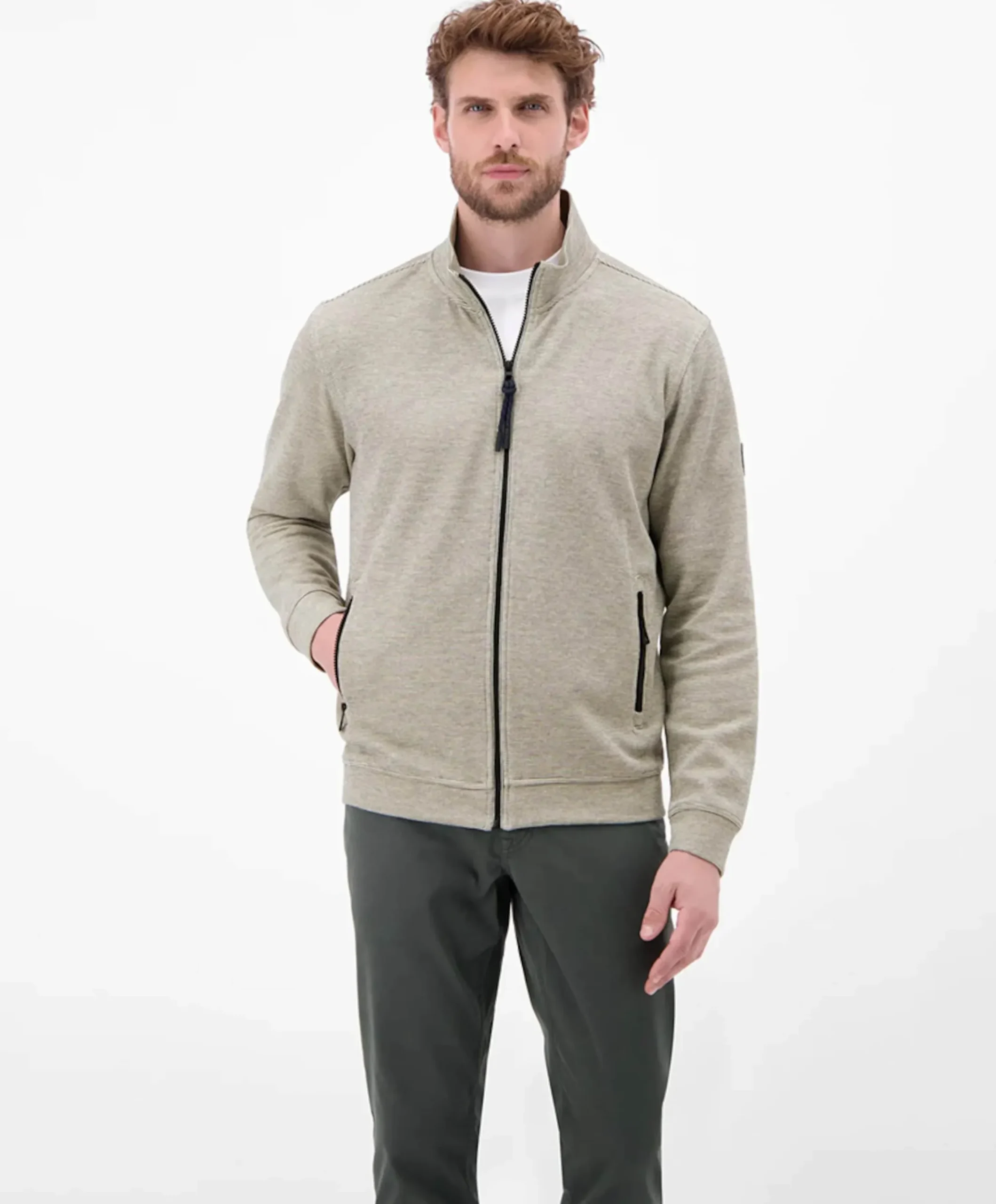 Heren vest ecru