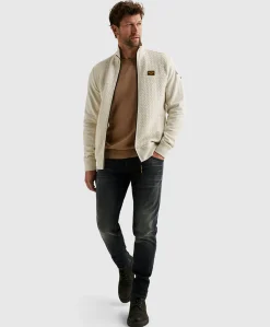 Heren vest ecru