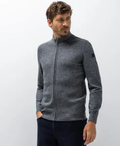 Heren vest grijs