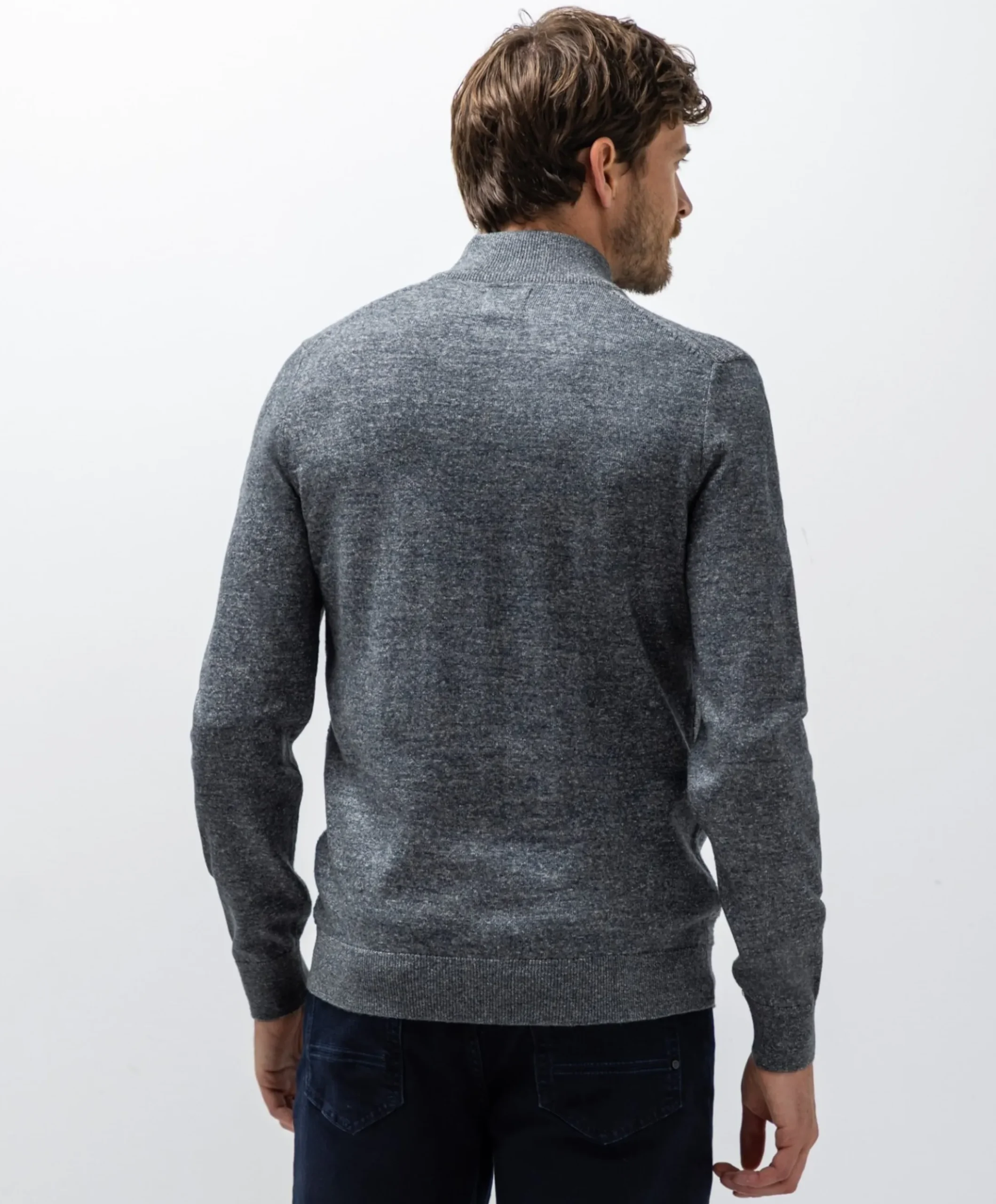 Heren vest grijs