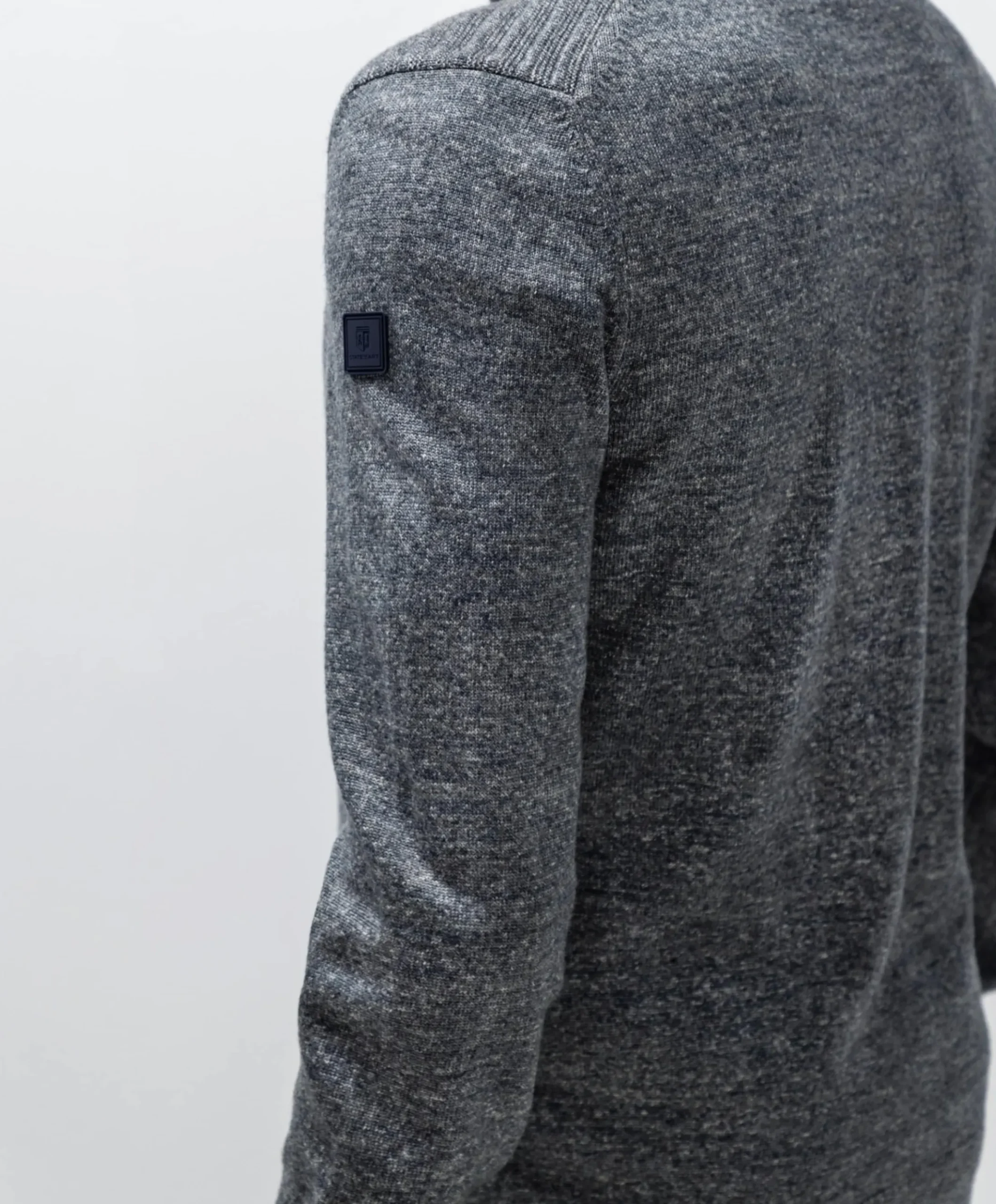 Heren vest grijs