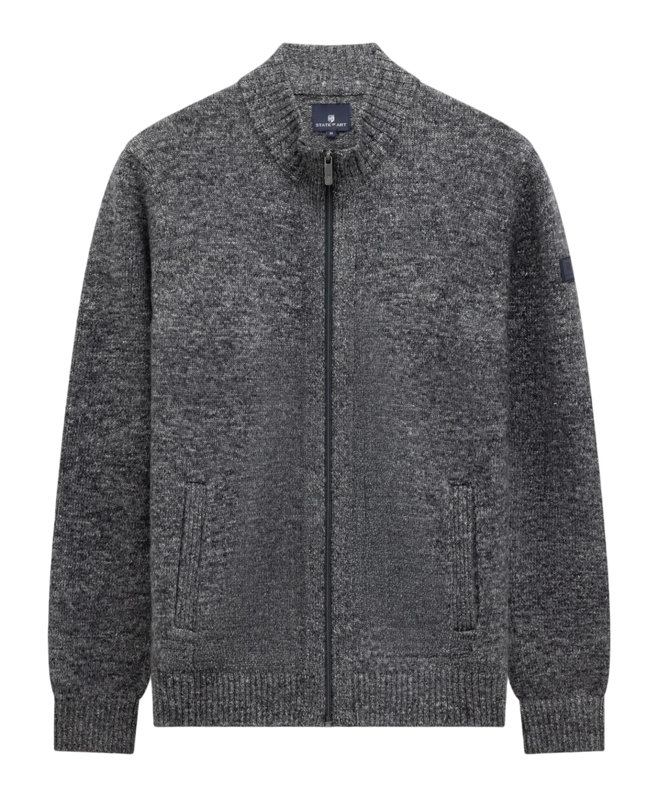 Heren vest grijs