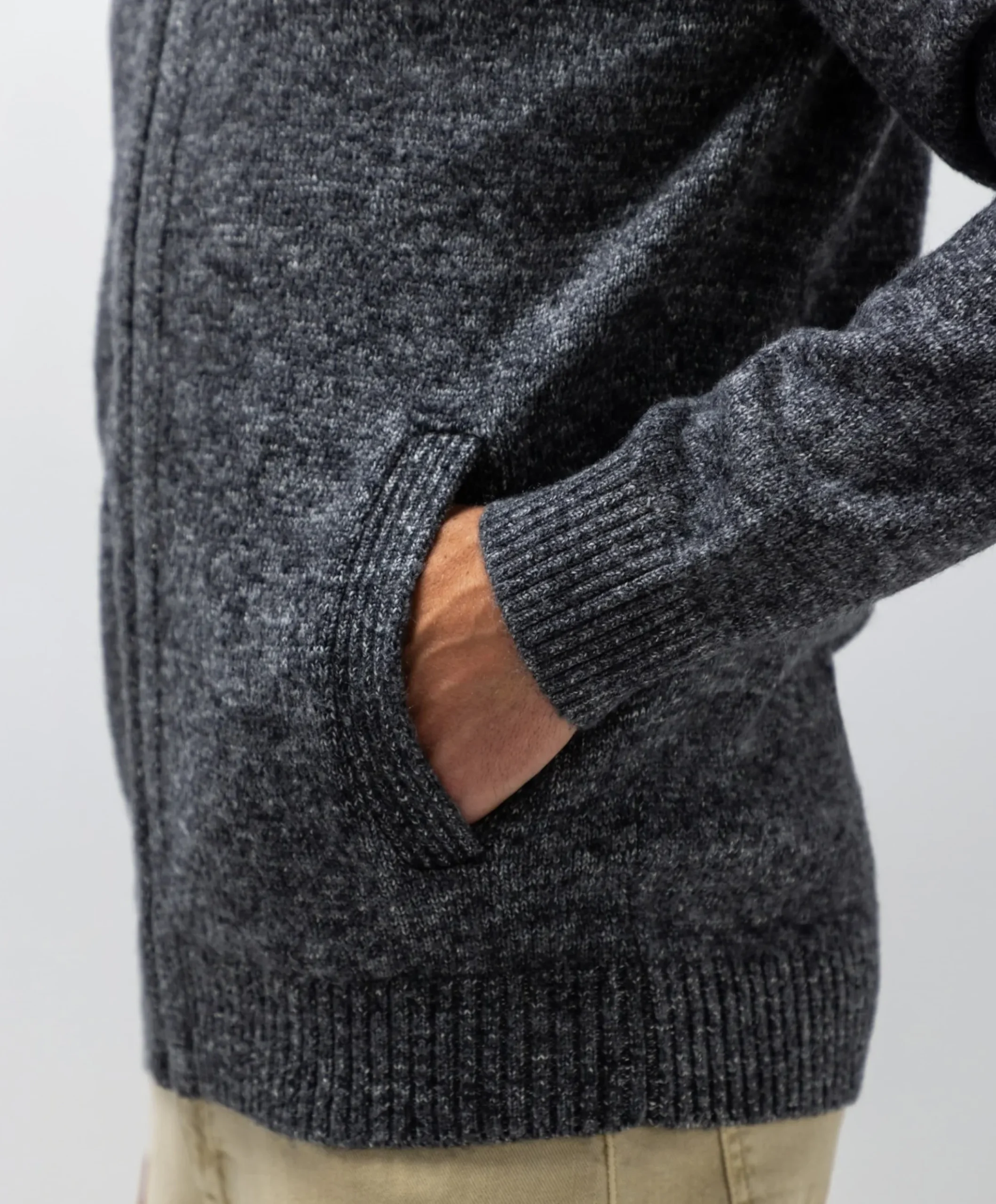 Heren vest grijs