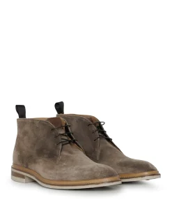 heren veterboots beige