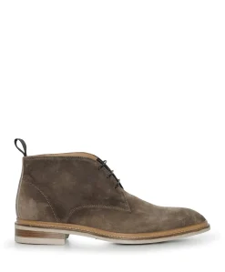 heren veterboots beige