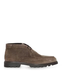 heren veterboots beige
