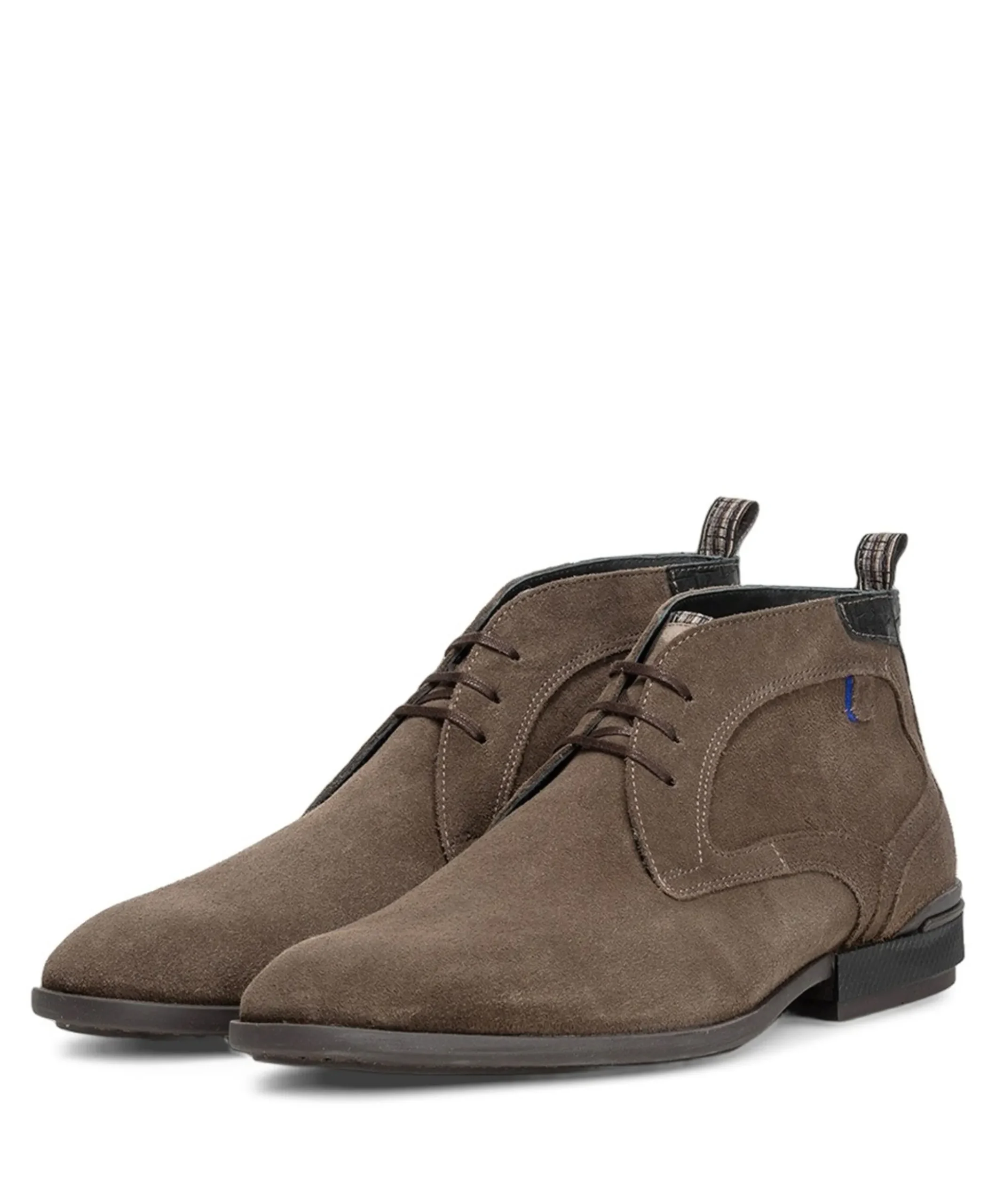heren veterboots beige