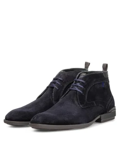 heren veterboots blauw