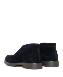 heren veterboots blauw