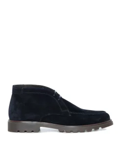 heren veterboots blauw