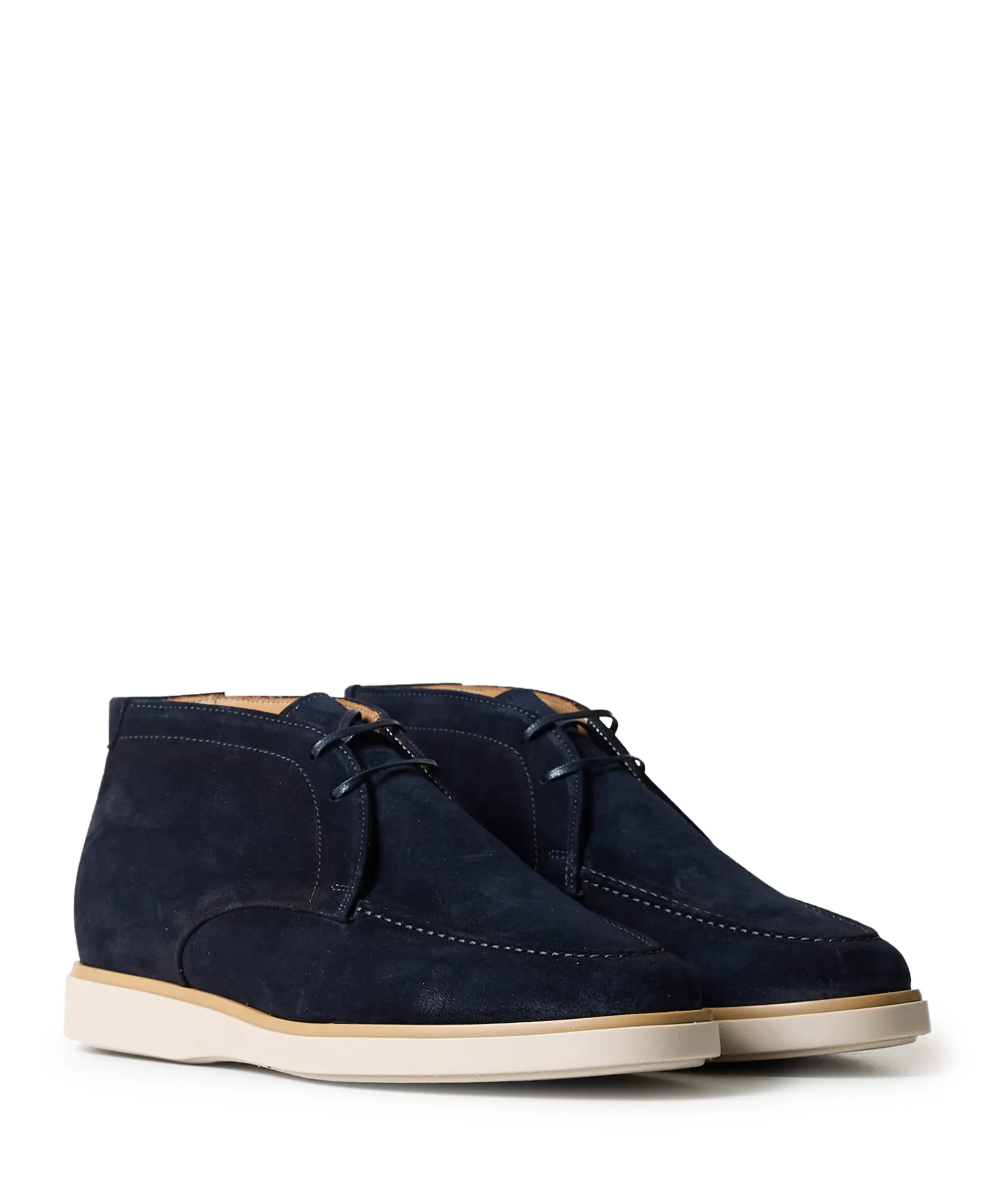 heren veterboots blauw