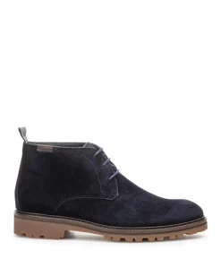 heren veterboots blauw