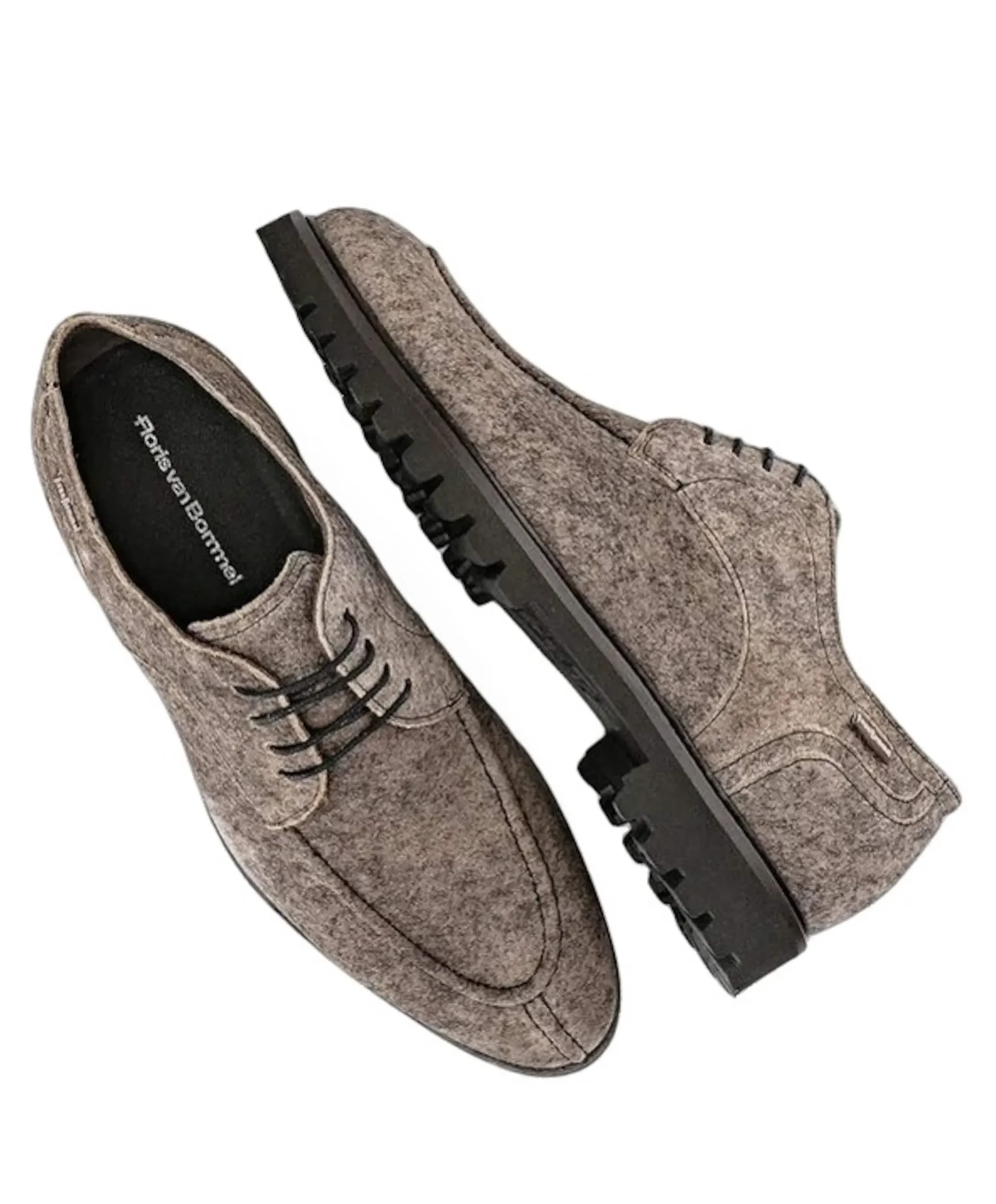 heren veterschoenen beige
