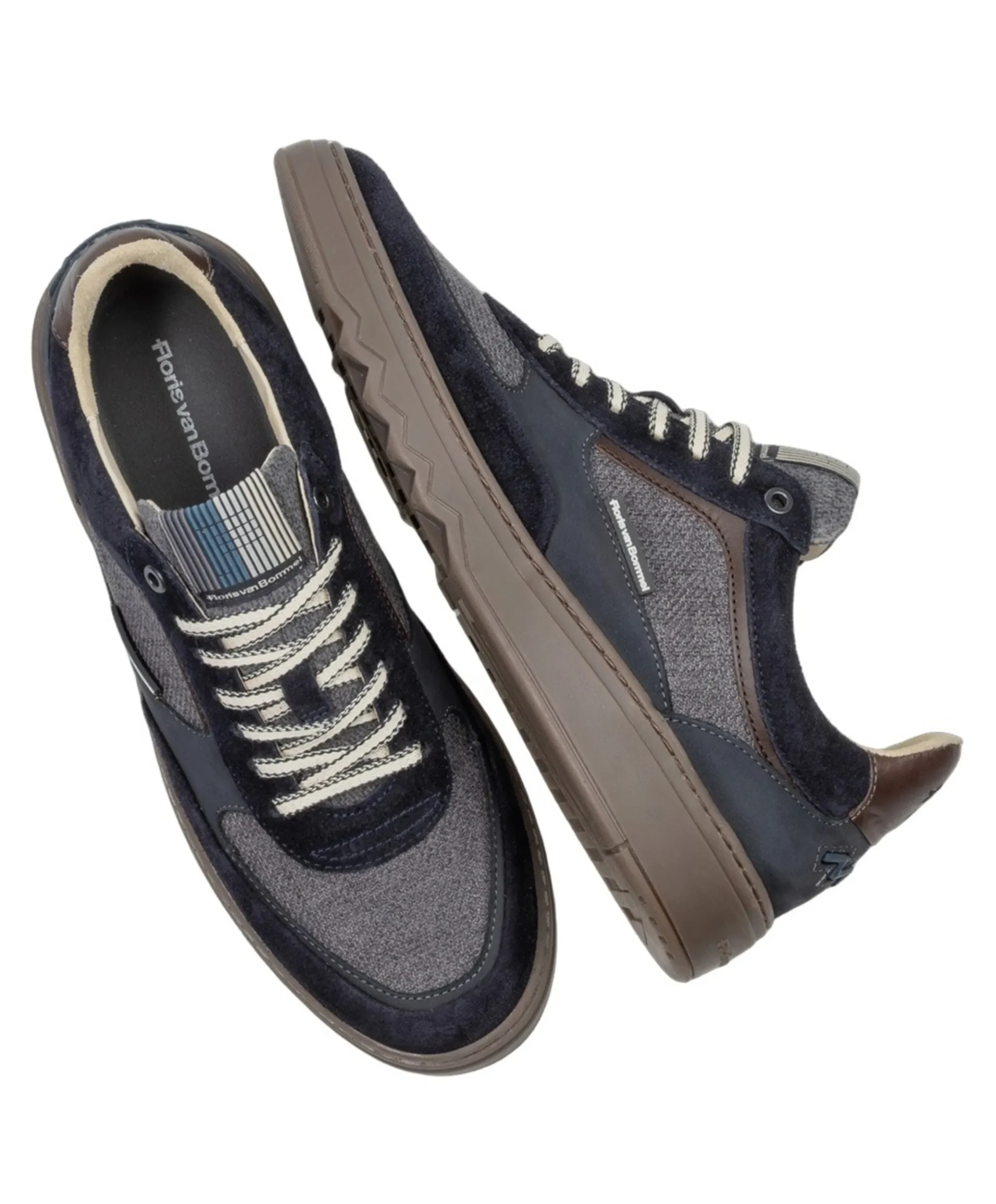 heren veterschoenen blauw