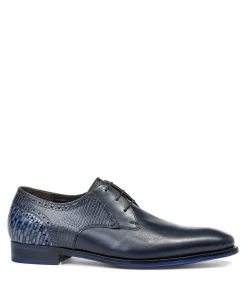 heren veterschoenen blauw