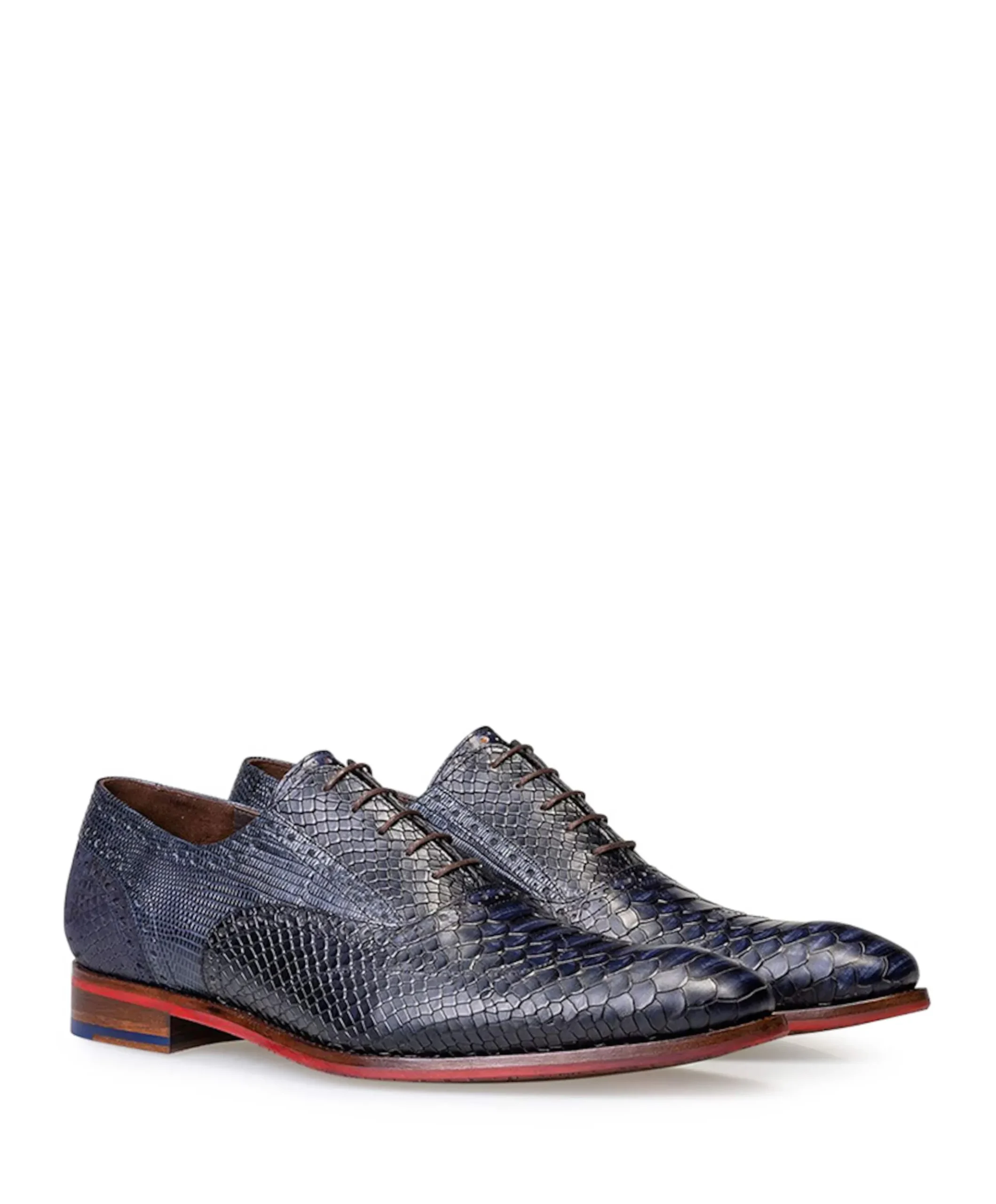 heren veterschoenen blauw