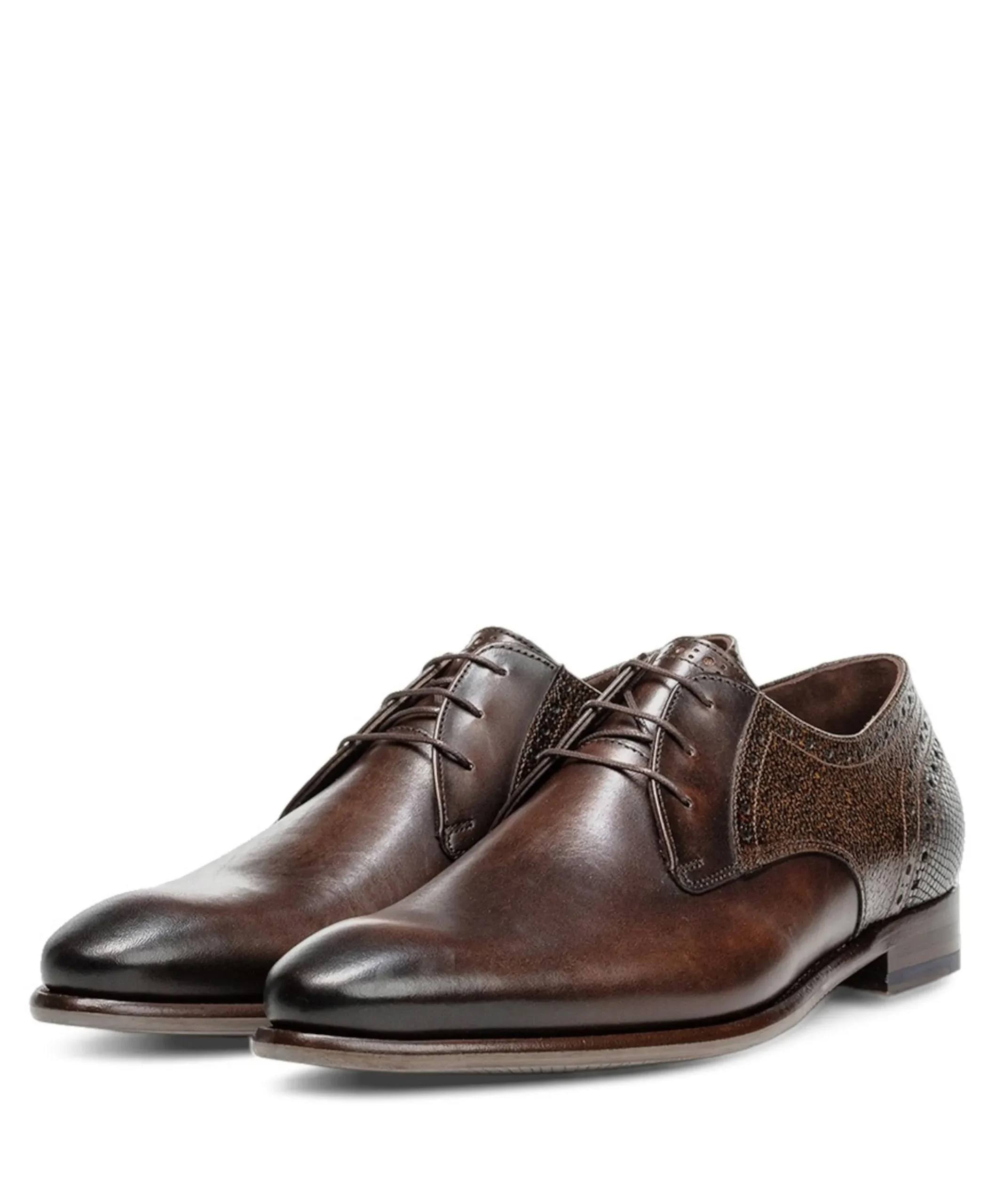 heren veterschoenen bruin