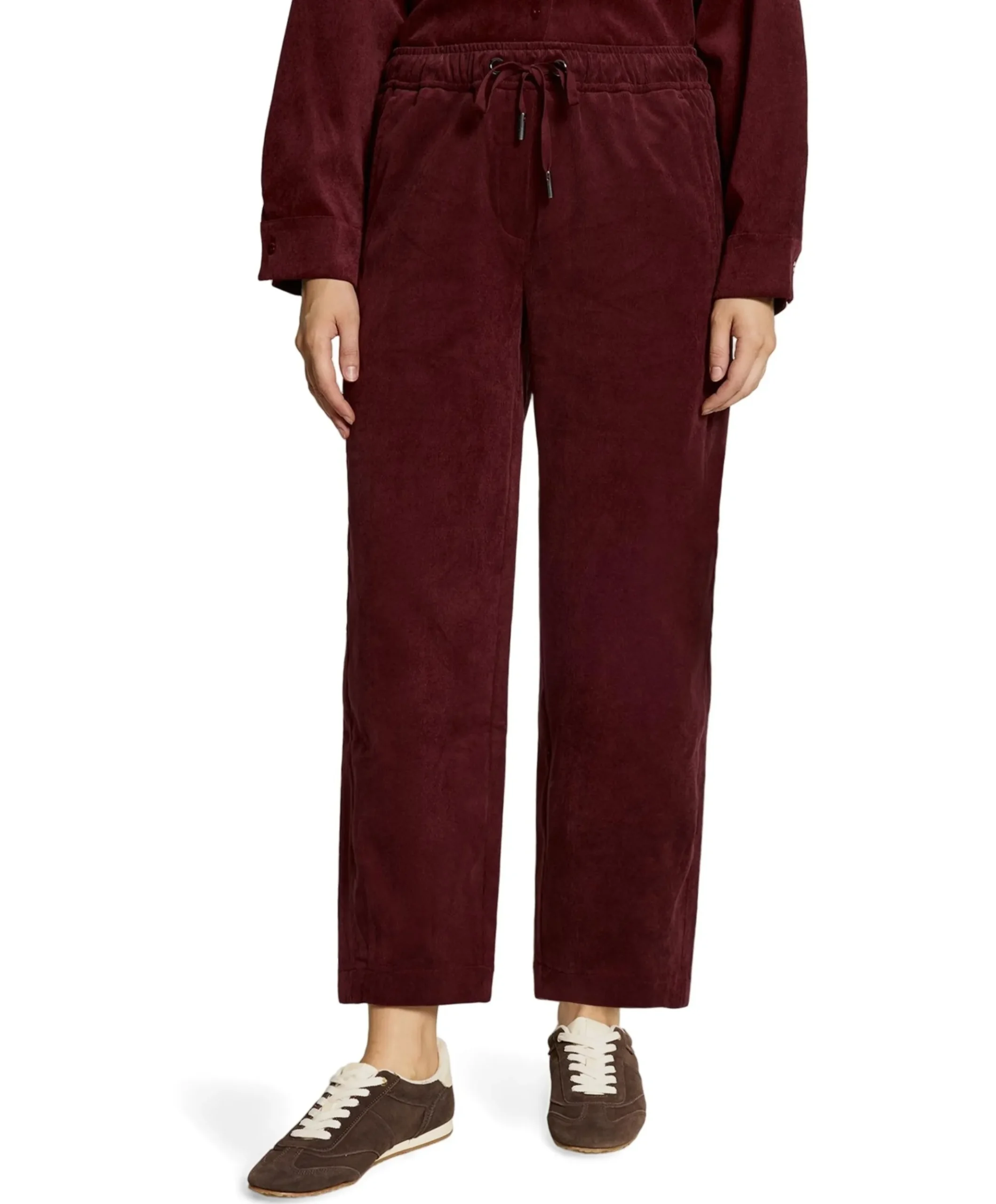 Hose Casual 7/8 LAEnge dames broek bordeaux