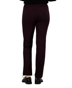 Hose Pull On Slim dames broek bordeaux