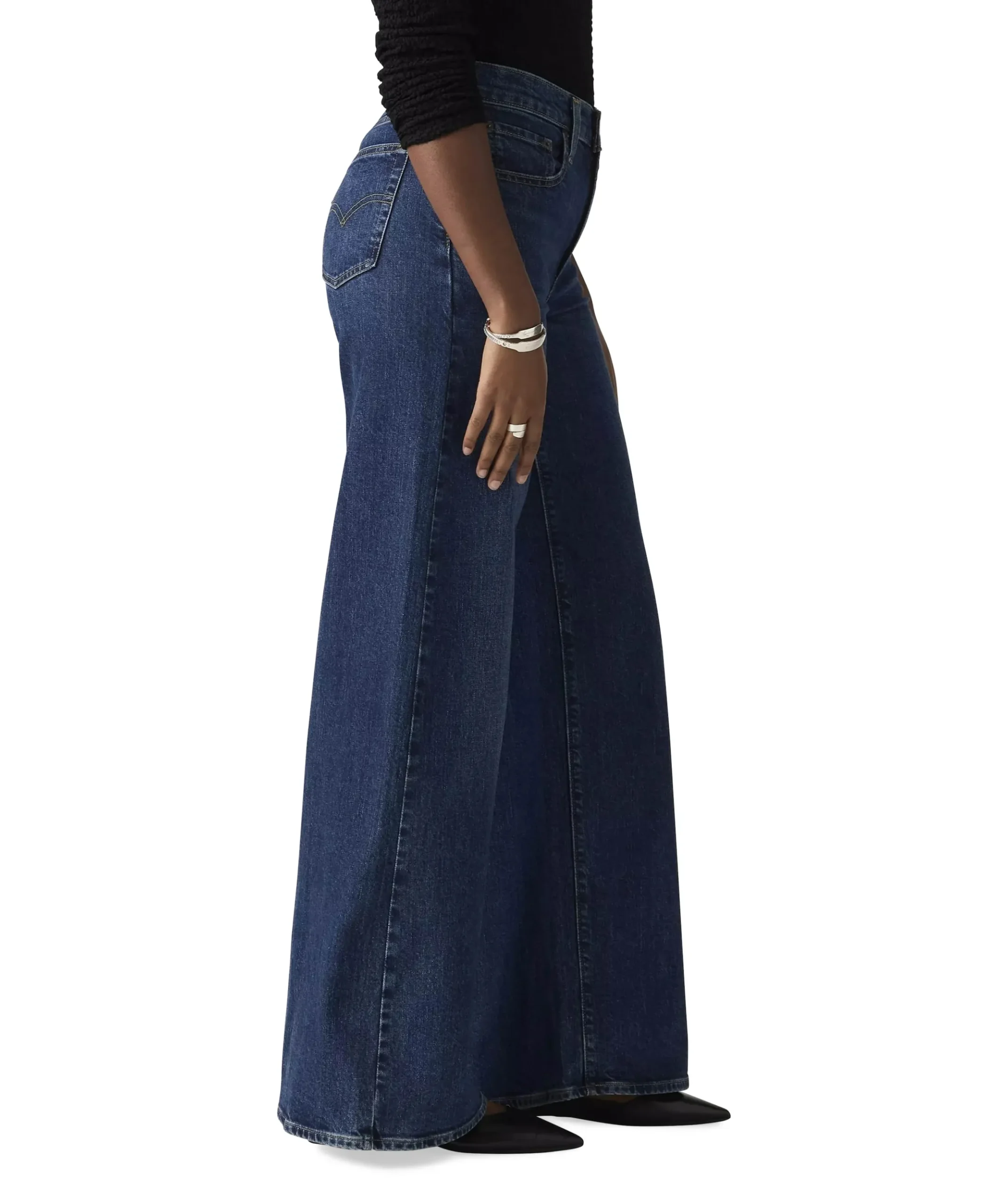 728 HR WIDE LEG WOODSTOCK WIDE LEG dames jeans blauw