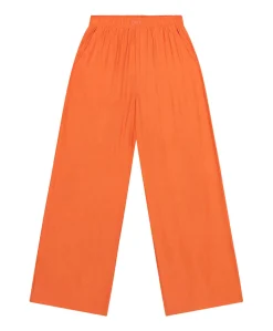 IRREGULAR WIDE LEG dames broek oranje