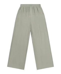 IRREGULAR WIDE LEG dames broek groen
