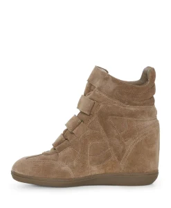 Isa dames enkellaarzen beige