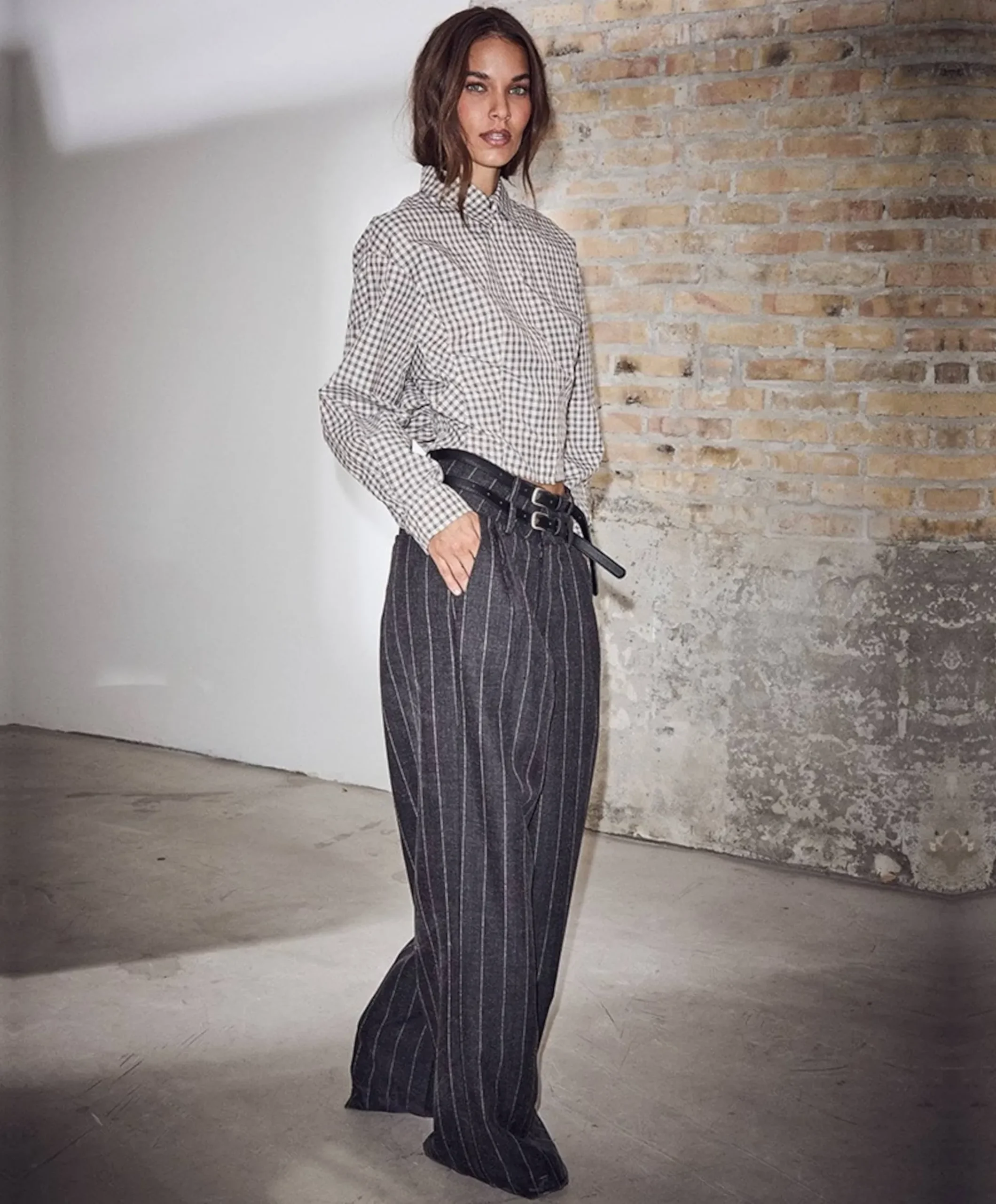 Ivanna Belt Tall dames broek grijs