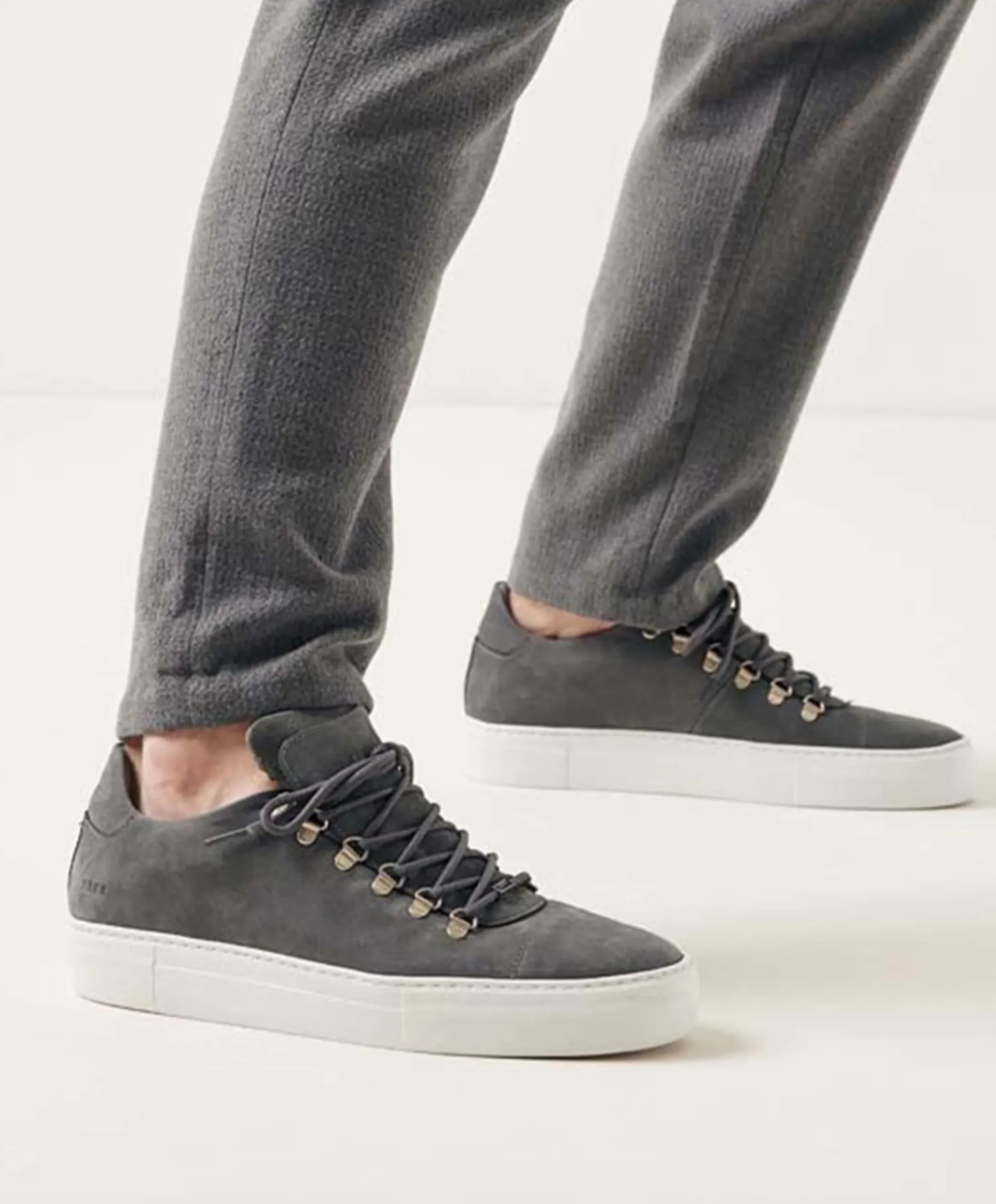 Jagger Classic Nubuck heren sneakers grijs