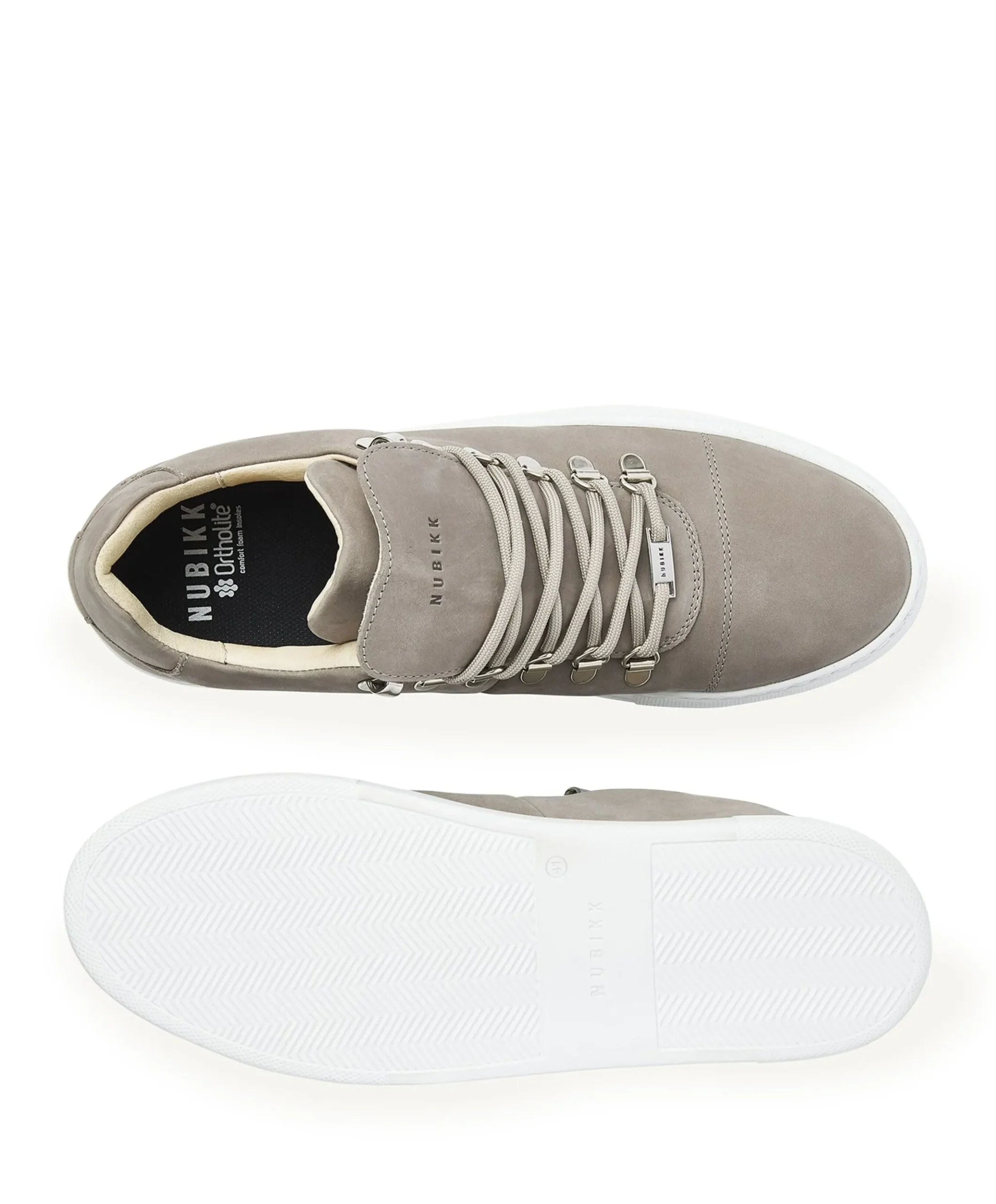 Jagger Classic Nubuck heren sneakers grijs