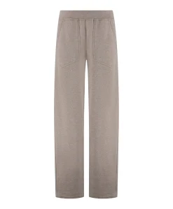 Jayden Wide Leg Jogger dames trainingsbroek bruin