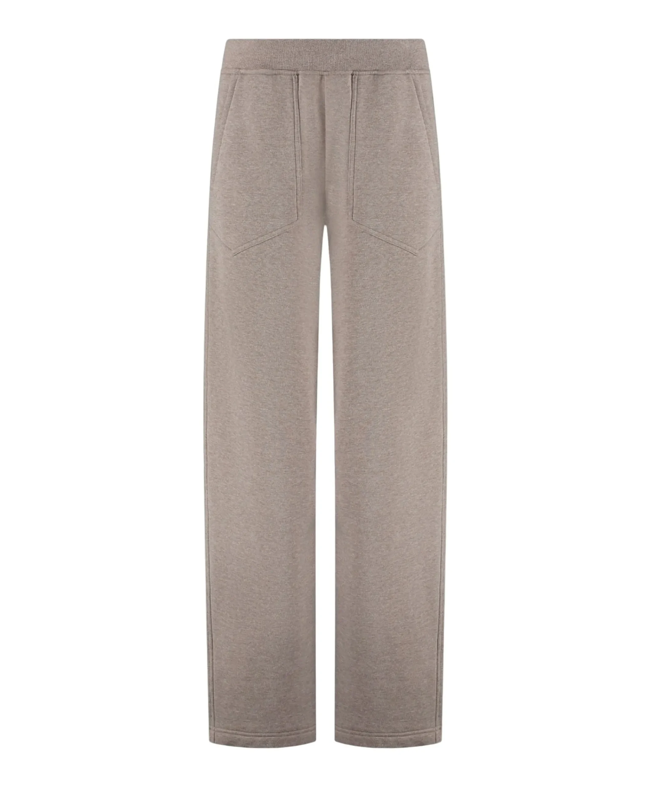 Jayden Wide Leg Jogger dames trainingsbroek bruin